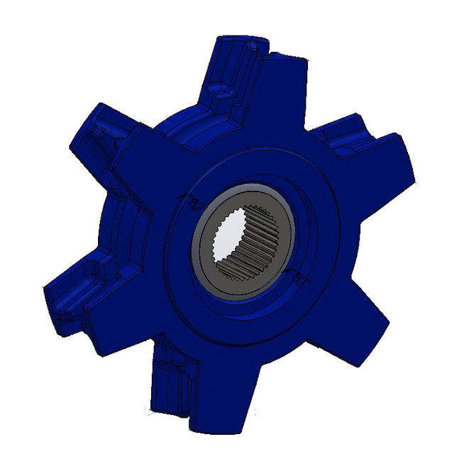 Noix 14X50 6 EMP Acier N°4 Adaptable Curetable CAN référence fournisseur 210083